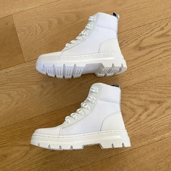 Dr. Martens - Combs Ajax Non Woven E97 Extra Tough 50/50 Poly Casual Boots White - Picture 4 of 7